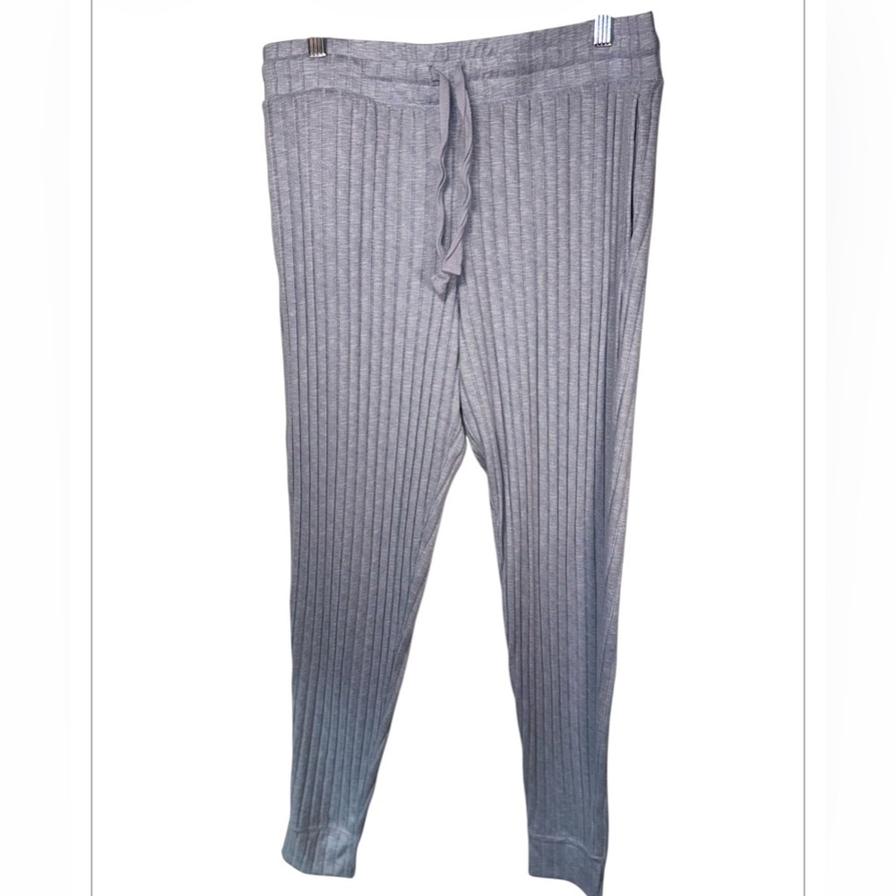 Jaclyn Intimates Womens Light blue Ribbed Soft lounge pants Size XL